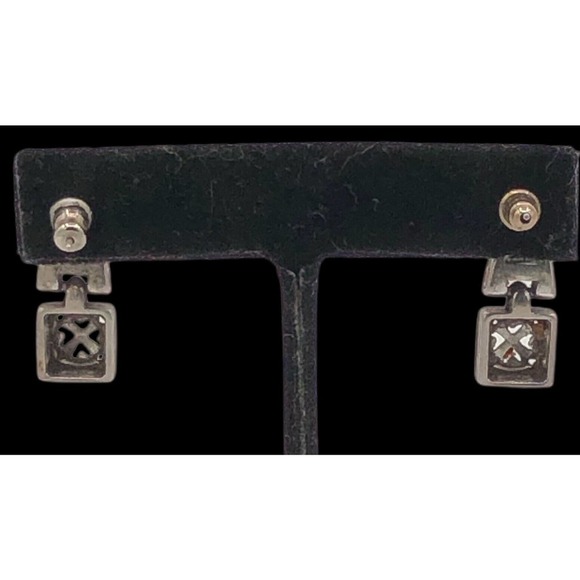 BRIGHTON TRIBECA Heart Scroll Silver Post Drop Dangle Earrings - Picture 6 of 7